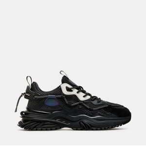 Steve Madden Baries Sneakers Black White Chunky Dad Shoes Tech Runner Streetwear